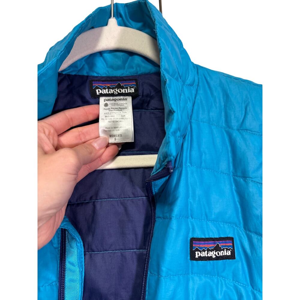 Patagonia Women's Light Blue Puffer Jacket S - Picture 3 of 7